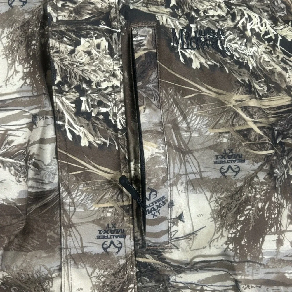 MidwayUSA Hunter Creek Realtree Max-1 XT Camo Hunting Jacket Men 2XL Tall Hooded